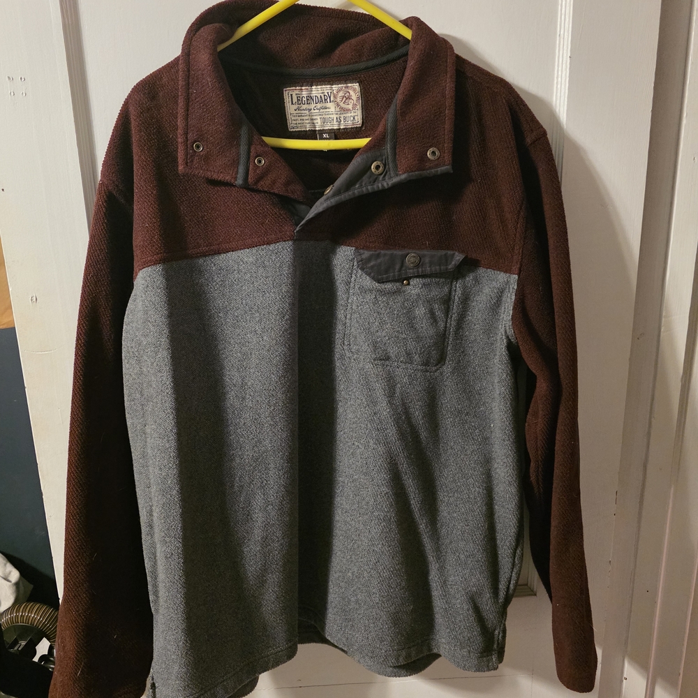 Legendary Whitetails Maroon and Gray Pullover